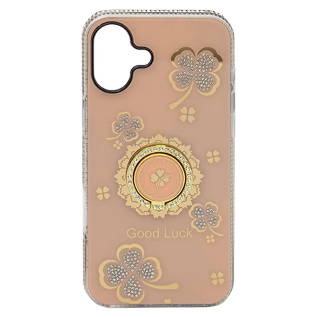 iPhone 16 plus Bling Diamond Lucky Case Gold